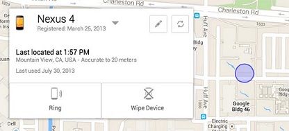Kaybolan akll telefonunuzu Android Device Manager bulacak
