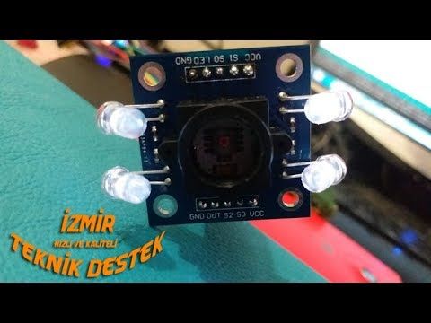 Arduino ile GY 31 TCS3200 Renk Alglama Sensr ile Renkleri Ayrma