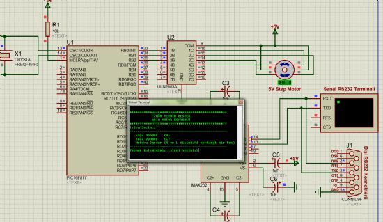 CCS C PIC ile Bilgisayar (RS 232) le Step Motor Kontrol