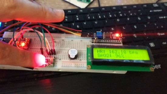 Arduino Max 30100 ve I2C LCD Ekran ile SpO2 ve Nabz ler