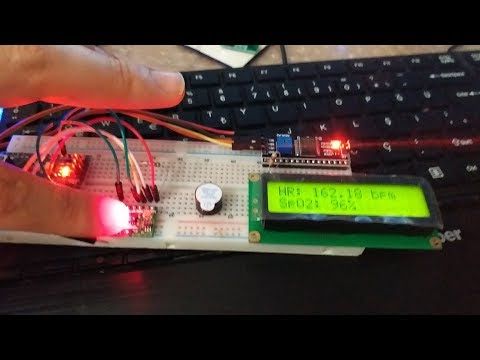 Arduino I2C LCD Ekran ile Max30100 SpO2 ve Nabz ler Yapm