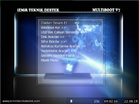 zmir Teknik Destek USB Multiboot  V7.12